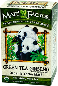 Green Tea Ginseng with Echinacea — Økologisk yerba maté